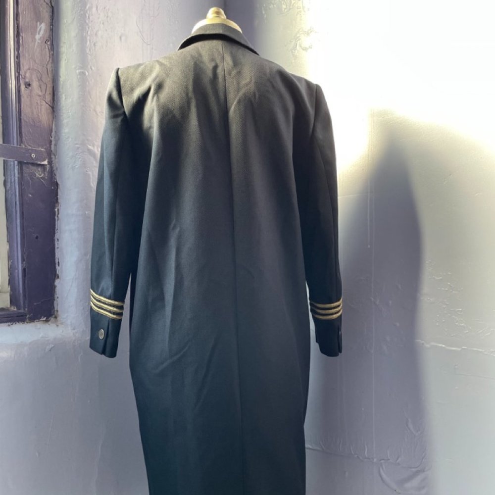 The Kooples military style navy top coat (size "38") - Picture 2 of 4